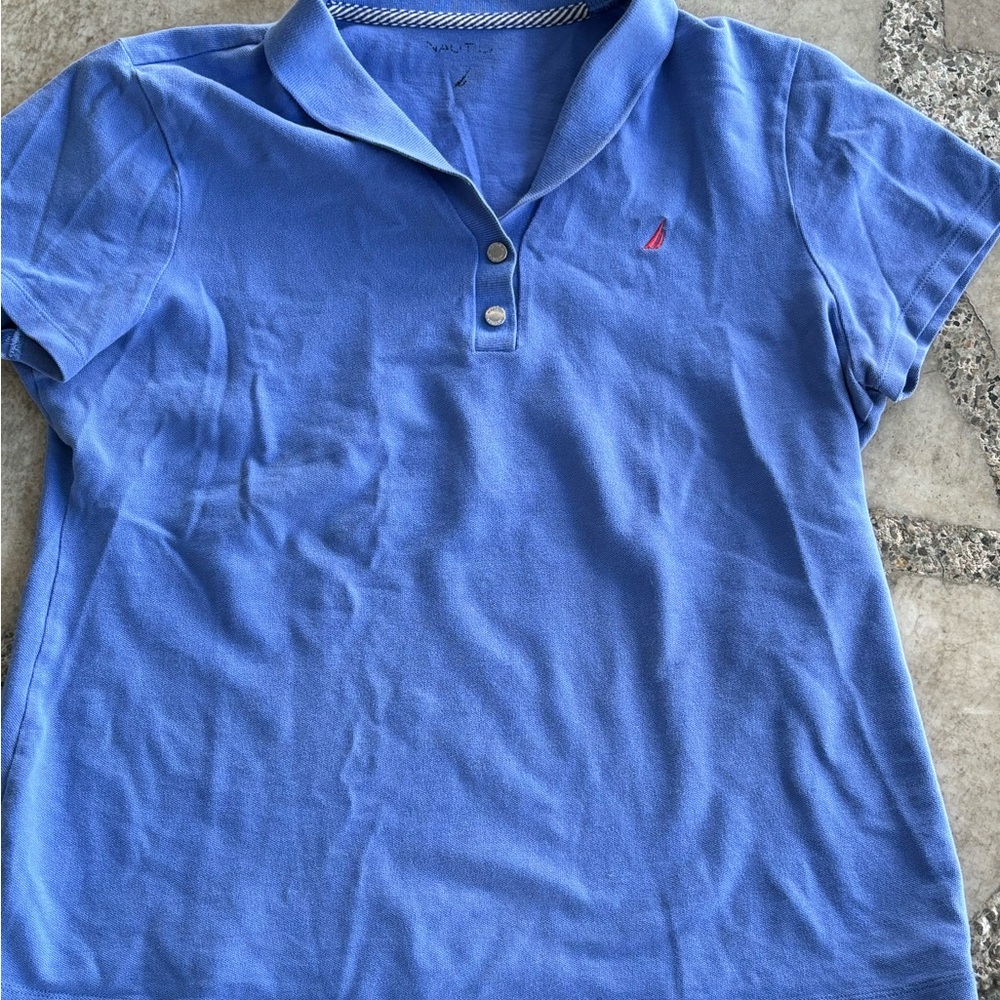 Nautica polo t-shirt women’s M